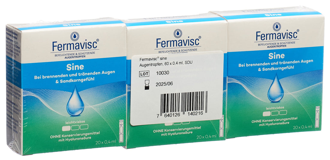 FERMAVISC Gouttes Ophtalmiques Hydratantes 60 Monodoses 0.4 ml