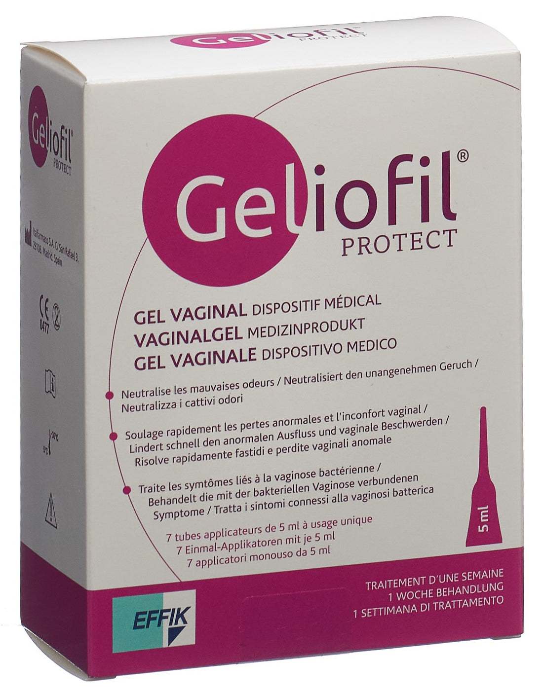 GELIOFIL Protect Gel Vaginal Apaisant 7 Unidoses 5 ml
