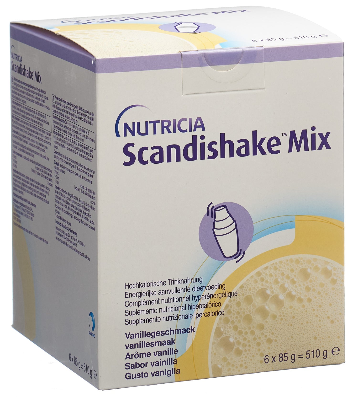 SCANDISHAKE Vanille : Shake Protéiné 6 Sachets 85g