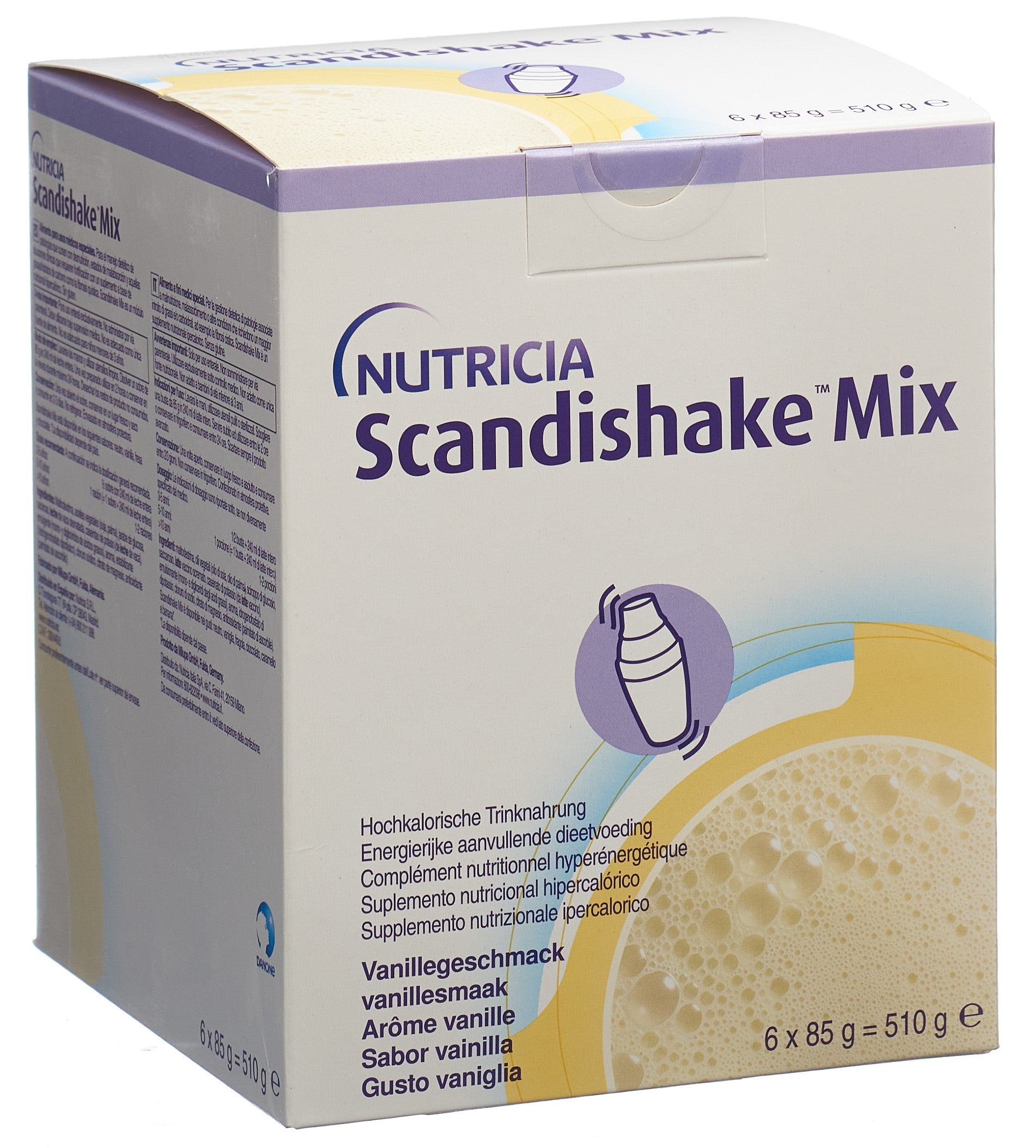 SCANDISHAKE Vanille : Shake Protéiné 6 Sachets 85g