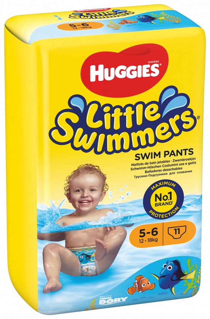 Huggies Little Swimmers Taille 5-6 11-18kg Culottes Natation Bébé | Lot 11 Pièces