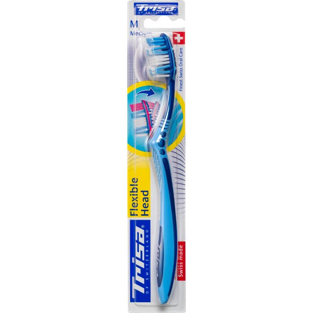 TRISA Brosse à Dents Flexible Head Medium | Soin Bucal Efficace