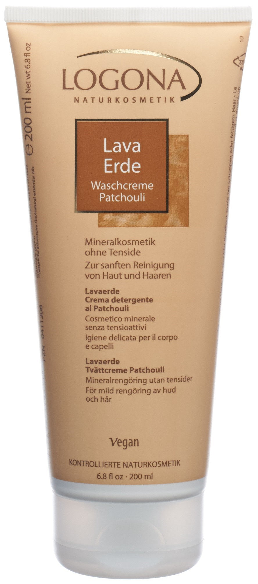 LOGONA Rhassoul Crème Préparée Patchouli 200 ml | Soin Cheveux Naturel