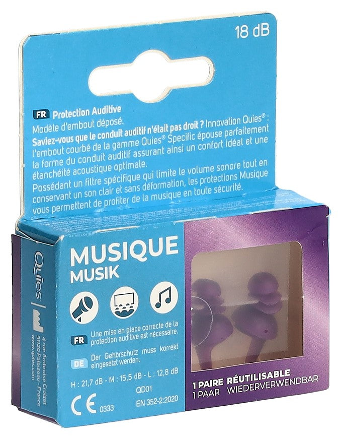 QUIES Specific Musique Bouchons d&