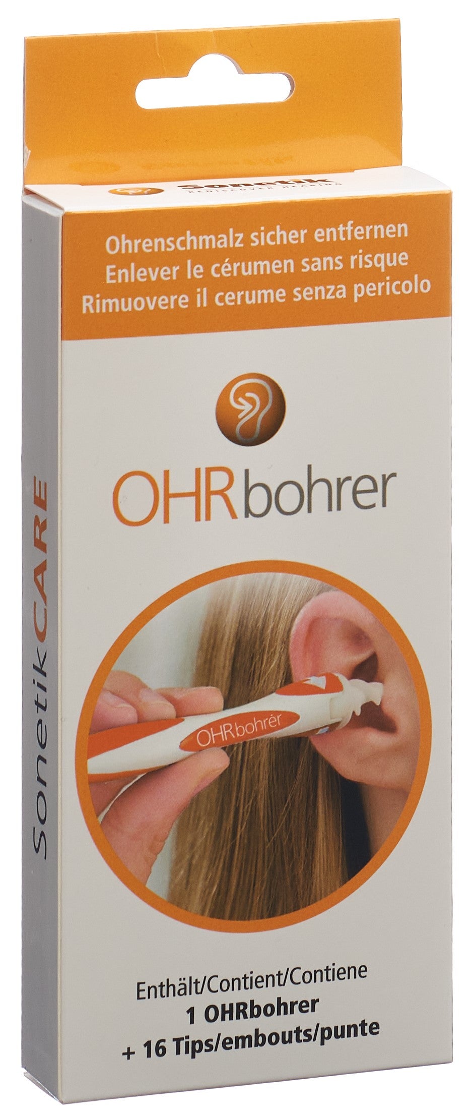 SONETIKCARE OHRbohrer : Nettoyage Oreilles Efficace | 1 Flacon