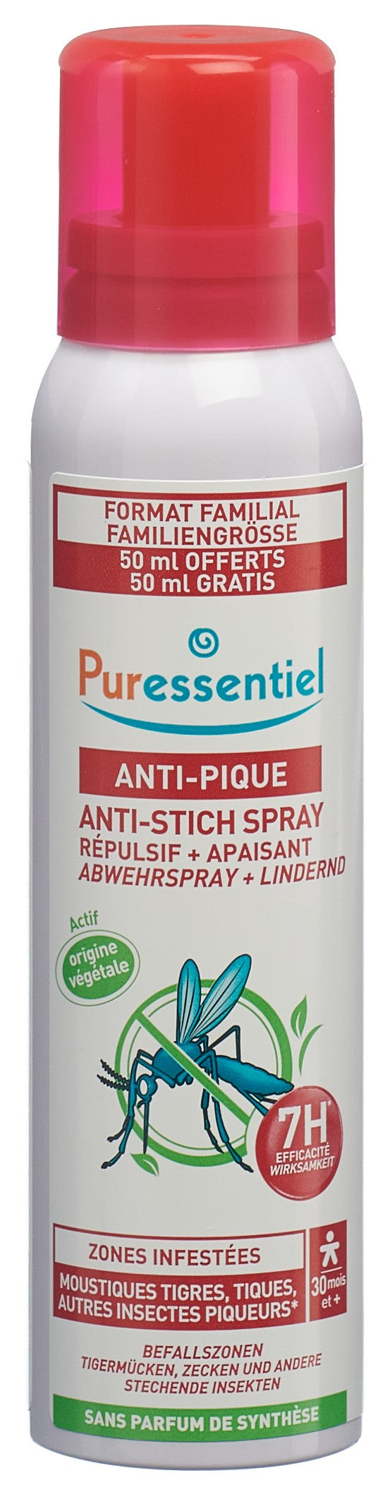 Puressentiel Spray Répulsif Anti-Pique 200 ml Efficace et Naturel