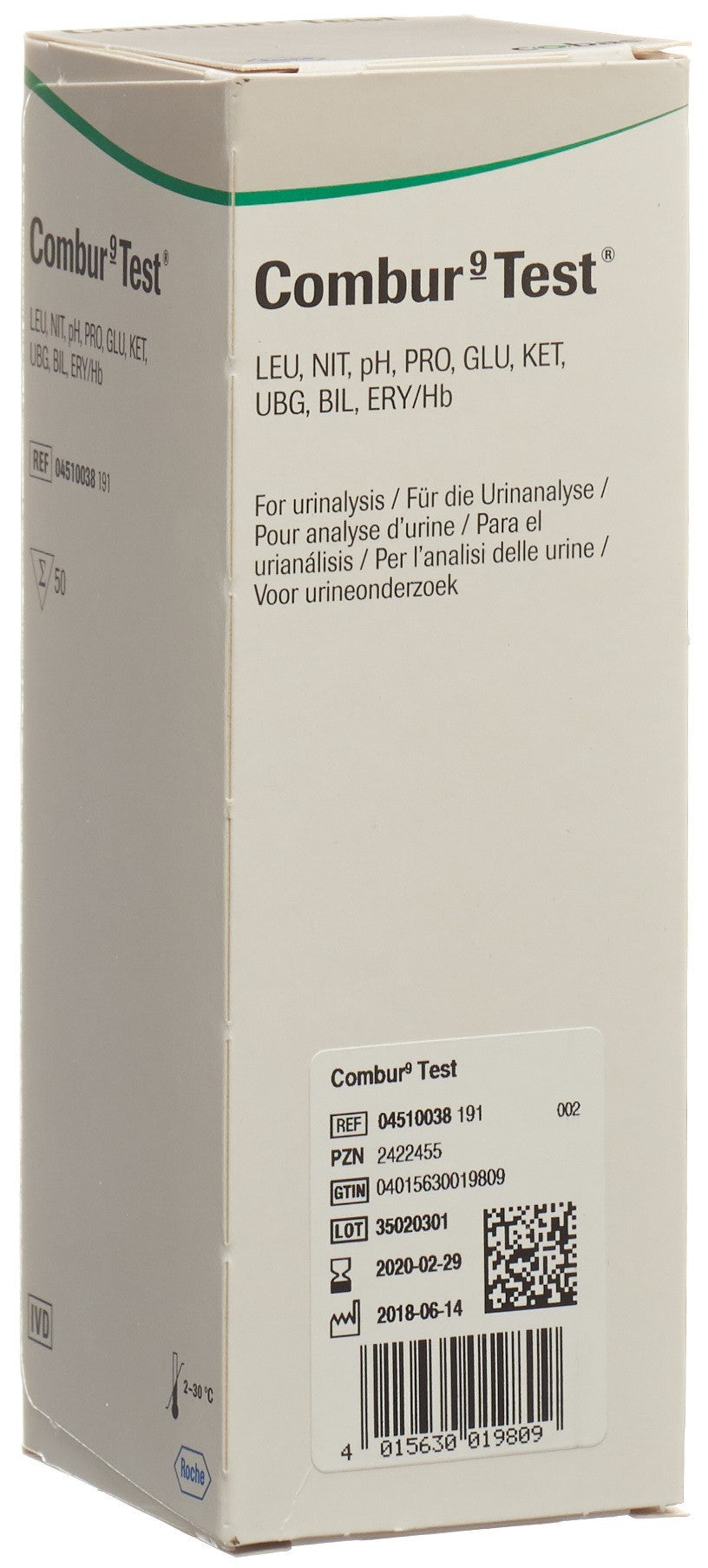 Combur 9 Test Bandelettes Diabète 50 Pièces | Glycémie Rapide