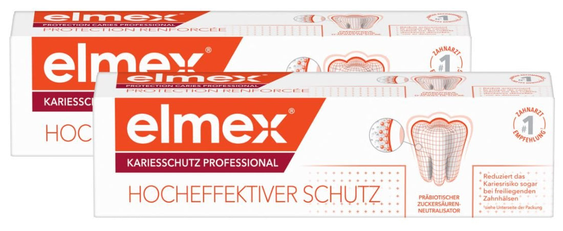 ELMEX PROTECT CARIES PROF Dentifrice Duo 2 x 75 ml Protection Caries Profonde