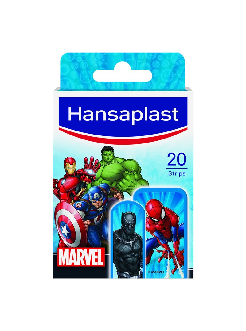 HANSAPLAST Kids Marvel Pansements 20 pièces | Protection ludique