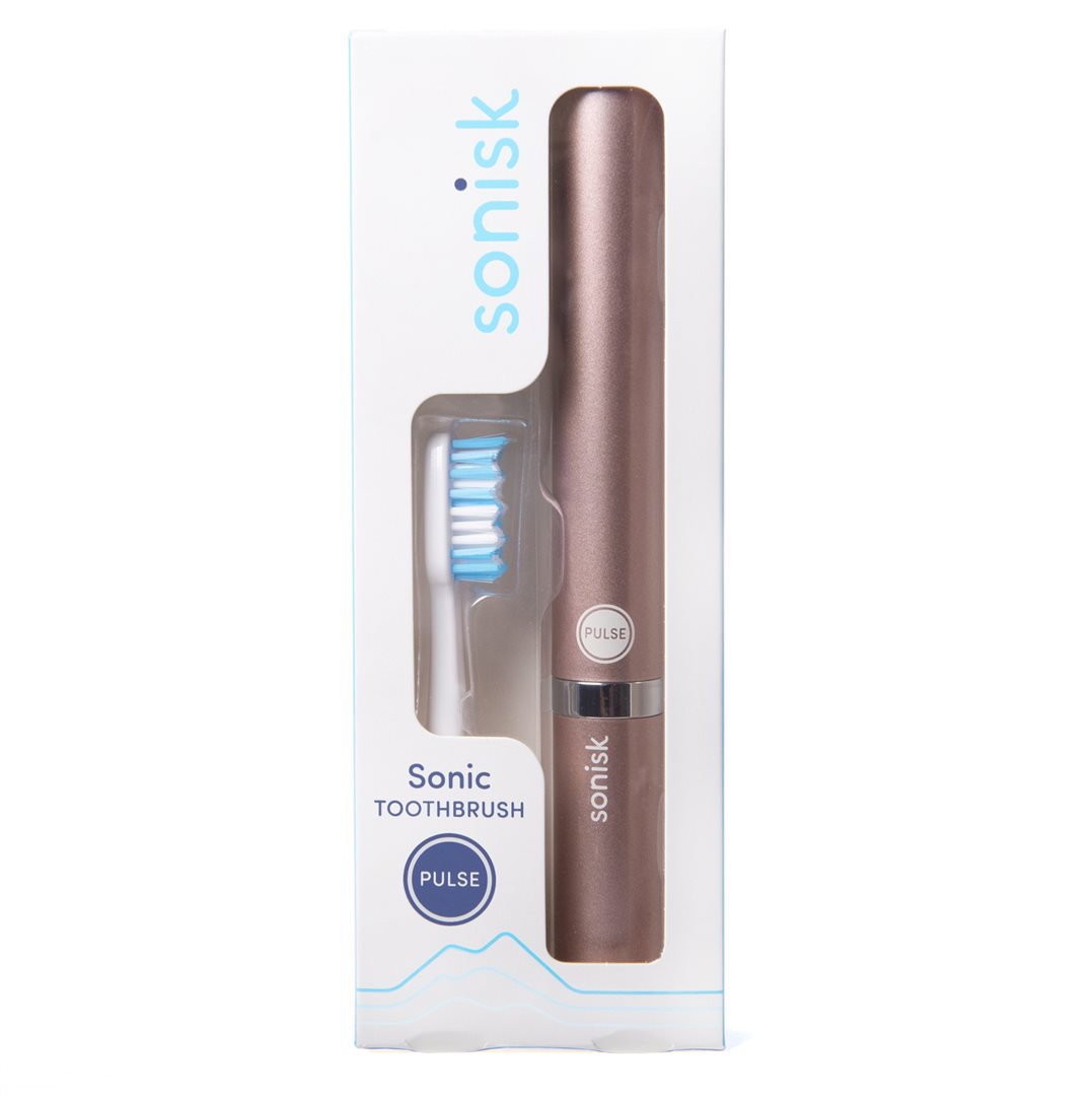 SONISK Brosse à Dents Sonique Rose Doré | Nettoyage Profond