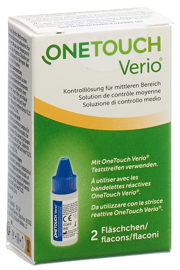 OneTouch Verio Solution de Contrôle Glycémie 2 x 3.8 ml