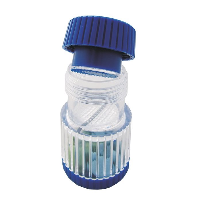 SUNDO Mortier et Pilon Comprimés | Pratique &amp; Hygiénique | Bleu Transparent