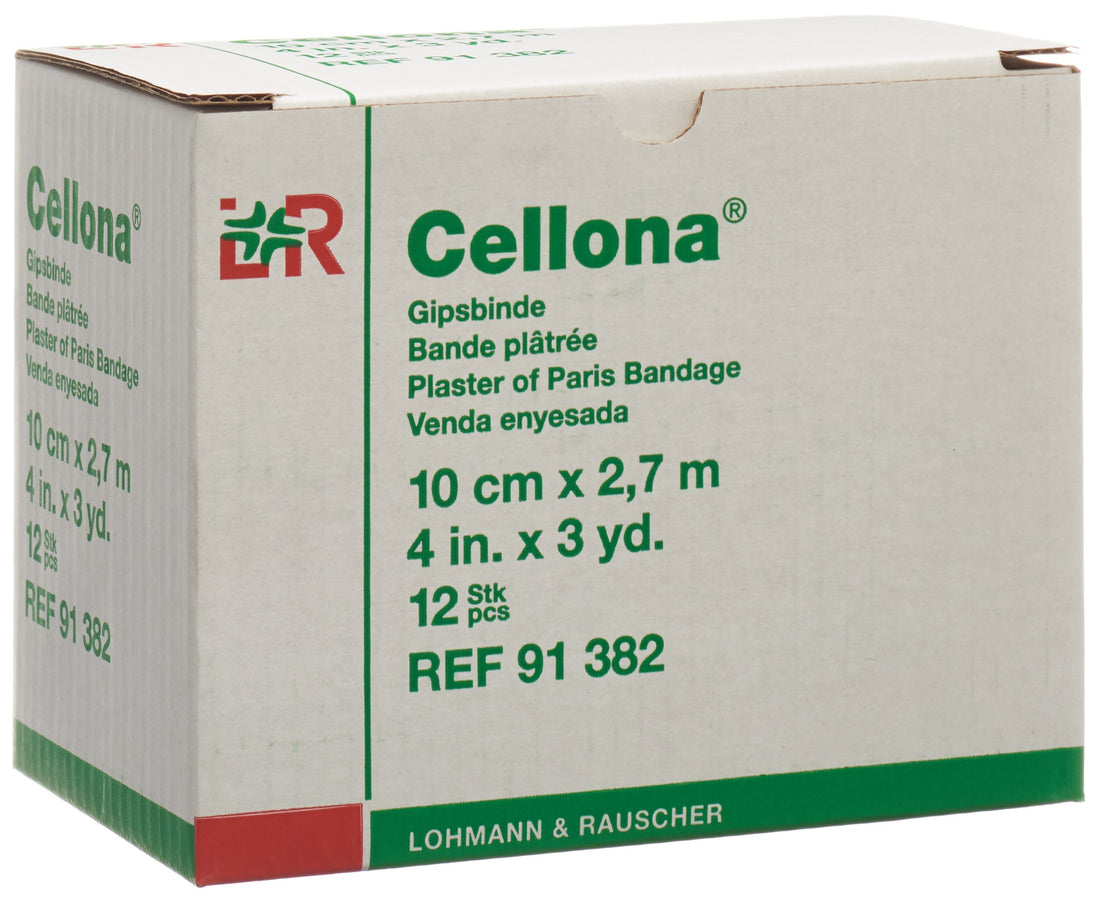 Cellona Bandes Plâtrées Crème 2.75m x 10cm | Lot de 12