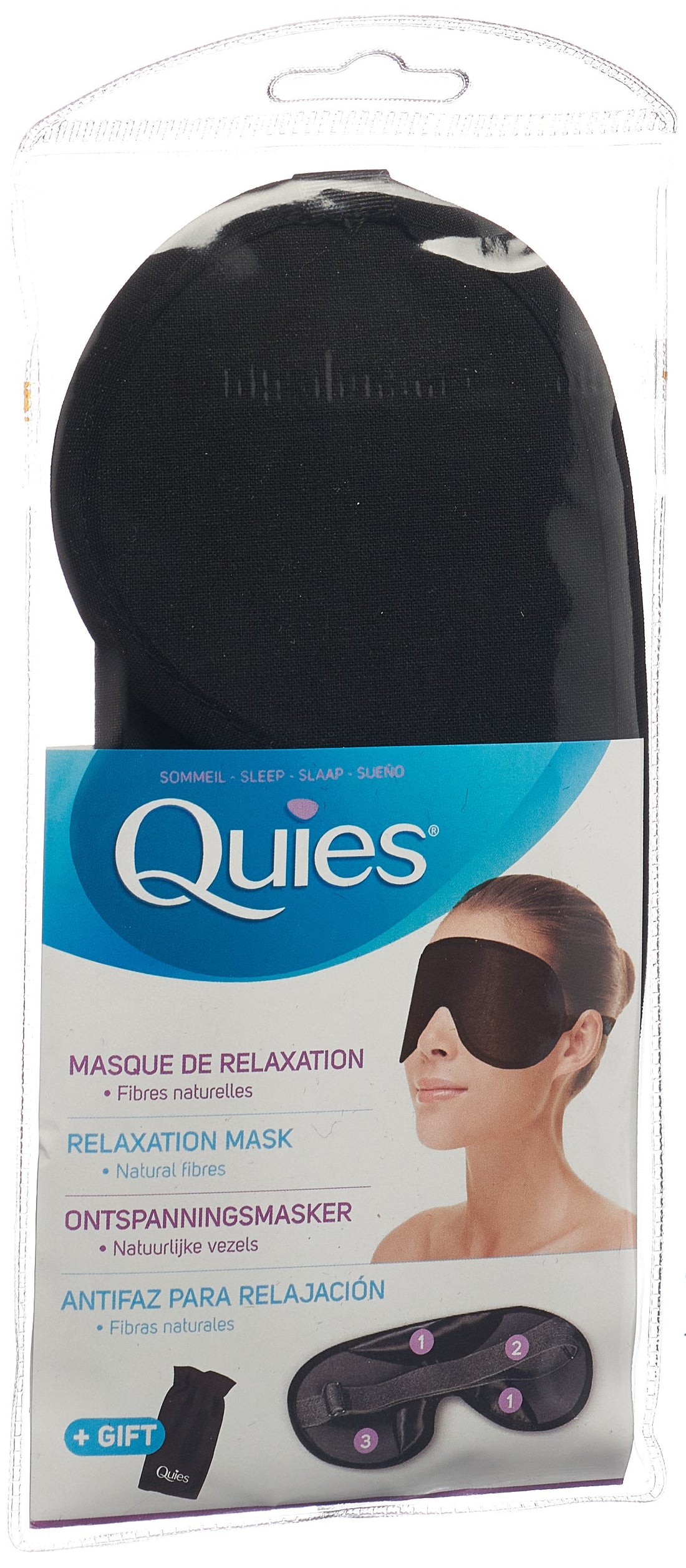 QUIES Masque de Relaxation Douceur | Confort Visuel