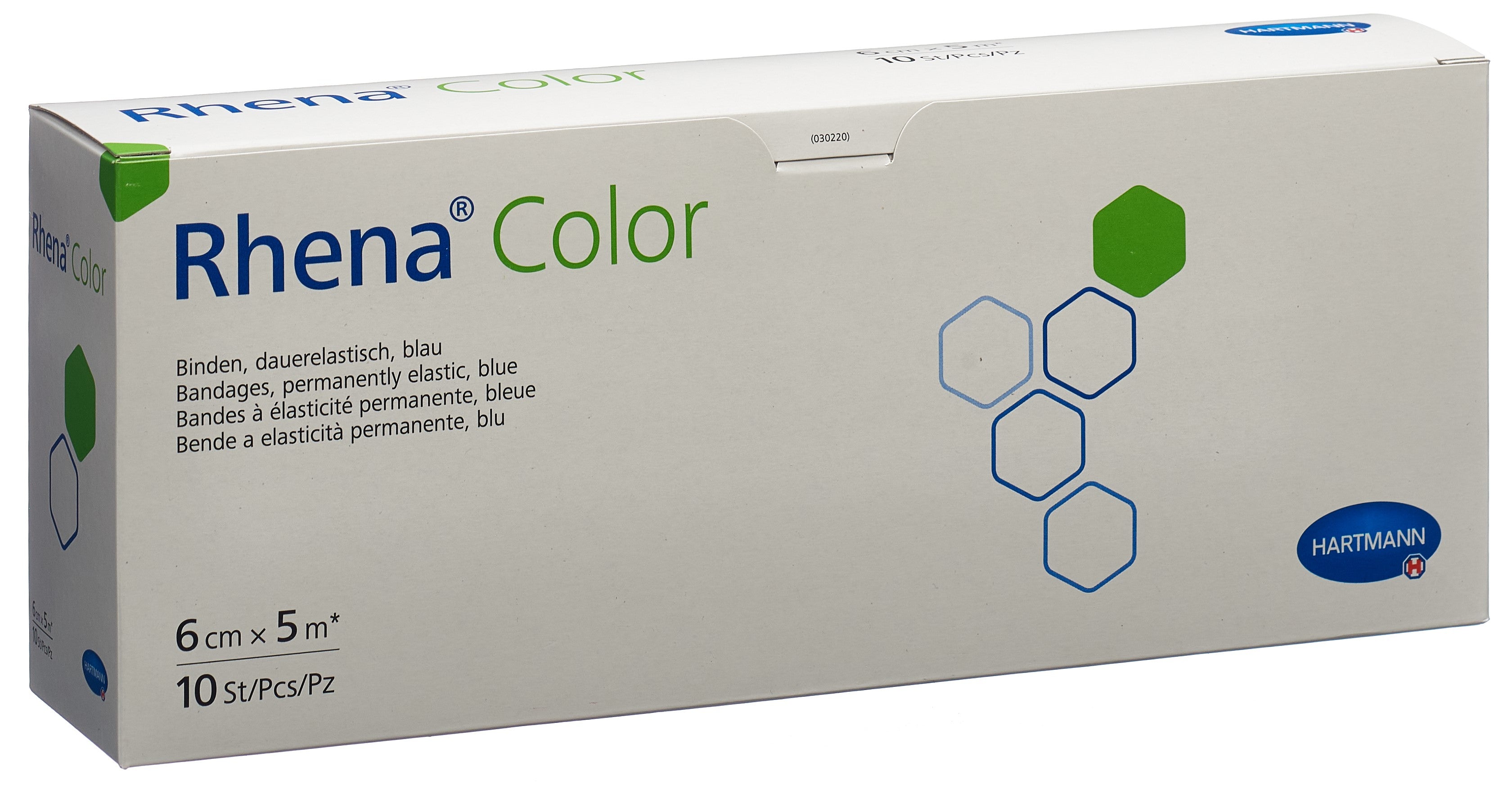 RHENA Bandes Élastiques Bleues 6cm x 5m | Lot de 10 Pièces