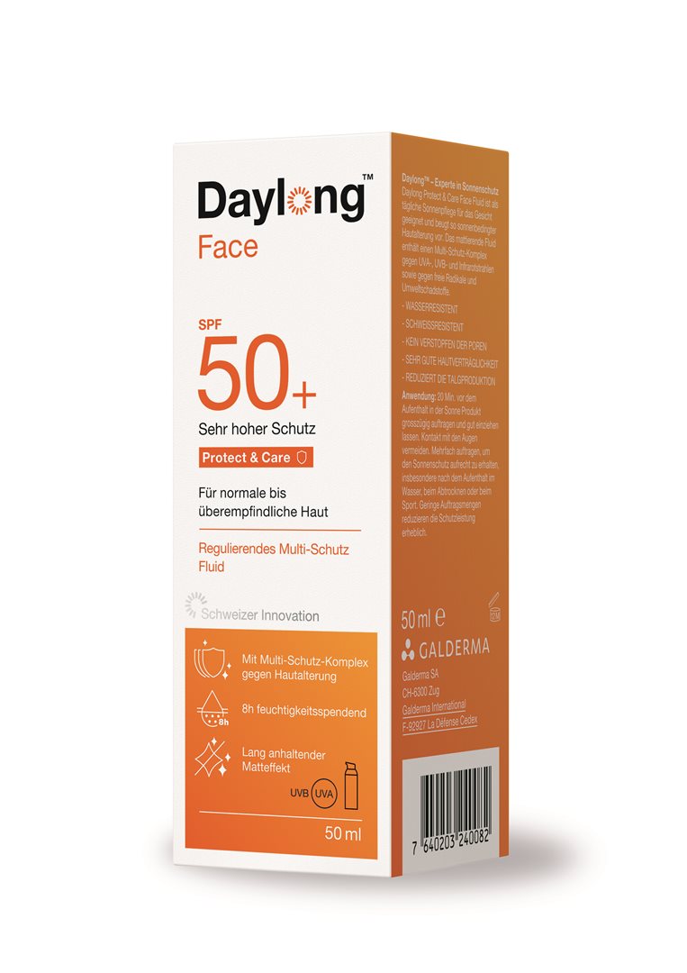 DAYLONG Protect&amp;Care Fluide Visage SPF50+ Haute Protection 50 ml