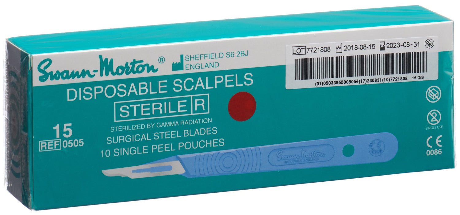 SWANN MORTON Scalpel N°15 Stériles 10 Pièces | Chirurgie Précise