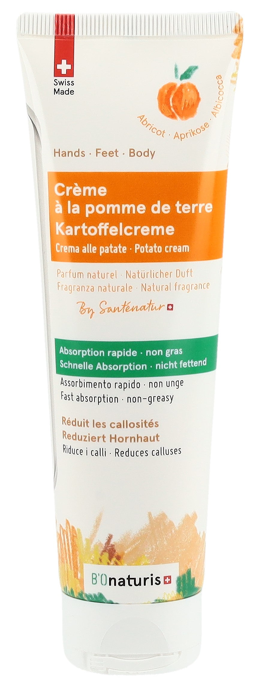 BIONATURIS Crème Pomme de Terre Abricot Hydratante | 100 ml
