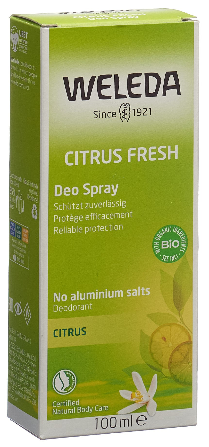 WELEDA déo spray citrus 100 ml