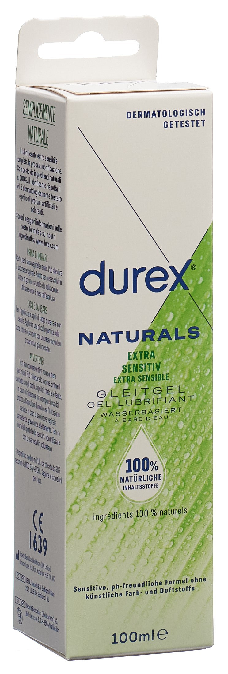 Durex Naturals Gel Lubrifiant Extra Sensuel 100 ml