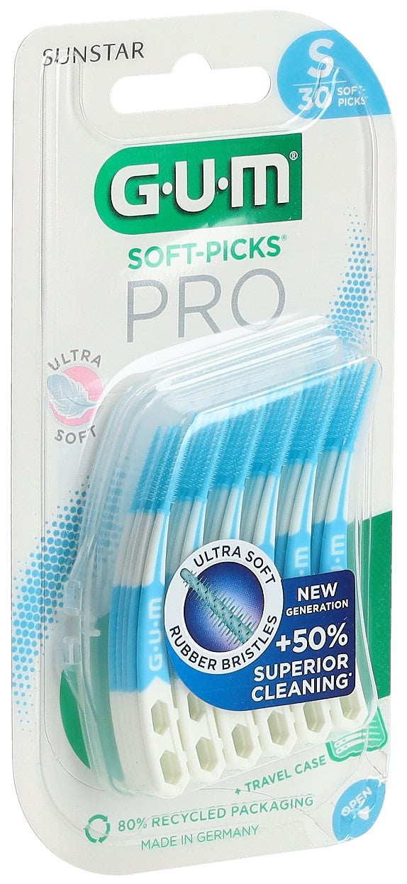 GUM Soft-Picks Pro Small 30 Pièces Hygiène Dentaire | Soin Efficace