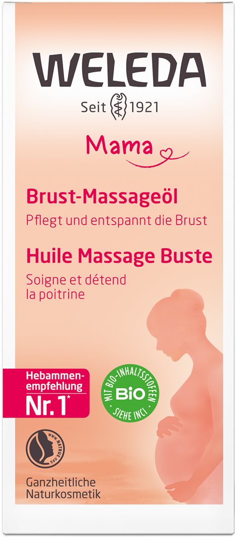 WELEDA MAMA huile massage buste fl verre 50 ml