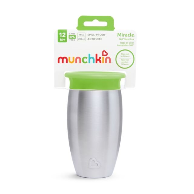 Munchkin Miracle Gobelet Inox Bébé 296 ml Sans Fuite