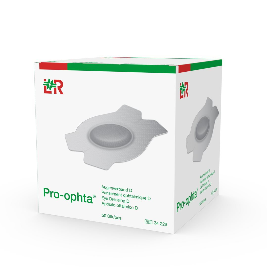 PRO-OPHTA D Compresse Oculaire Chair Opacifiante 50 Pièces | Confort &amp; Protection