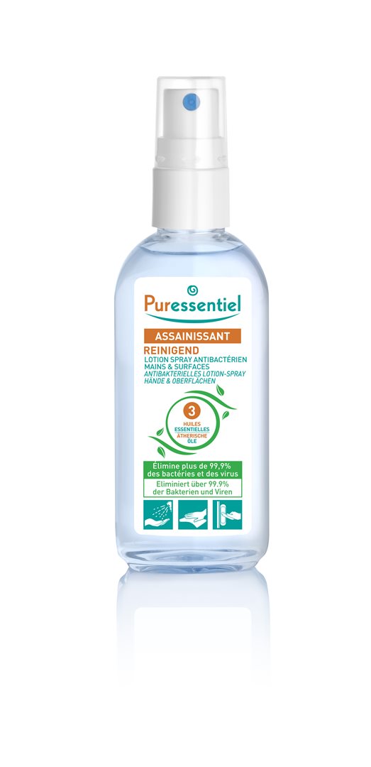 Puressentiel Lotion Antibactérienne Mains 80 ml | Hygiène Sûre