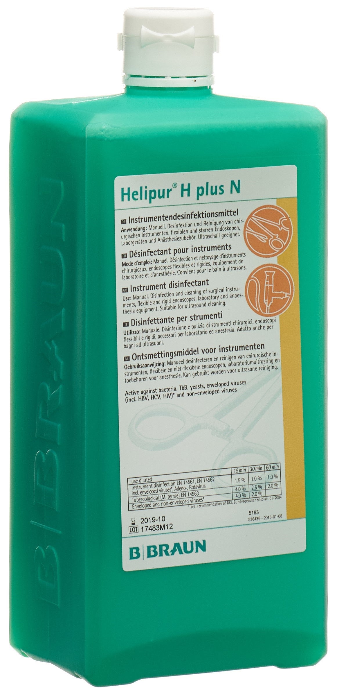 HeliPur H Plus N Désinfectant Instruments 1000 ml | Efficacité Pro