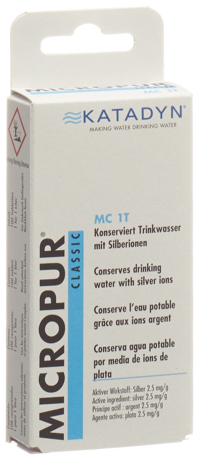 Micropur Classic MC 1T Purification Eau Potable | 100 comprimés