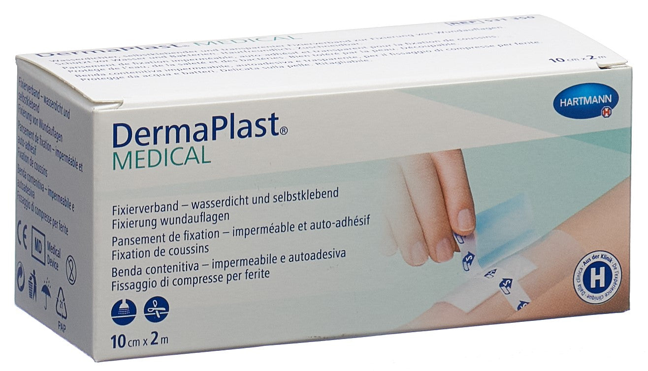 DERMAPLAST Pansement Film Imperméable Cicatrisation | 10 cm x 2 m