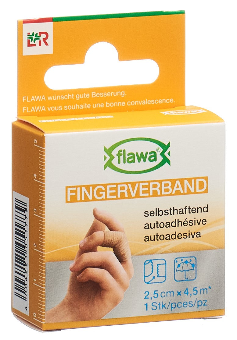 FLAWA Bande Adhésive Doigt 2.5 cm x 4.5 m Soin Blessure