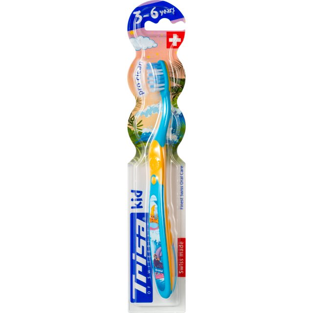 TRISA Brosse à Dents Enfant Kid 3-6 Ans Douce | Soin Oral