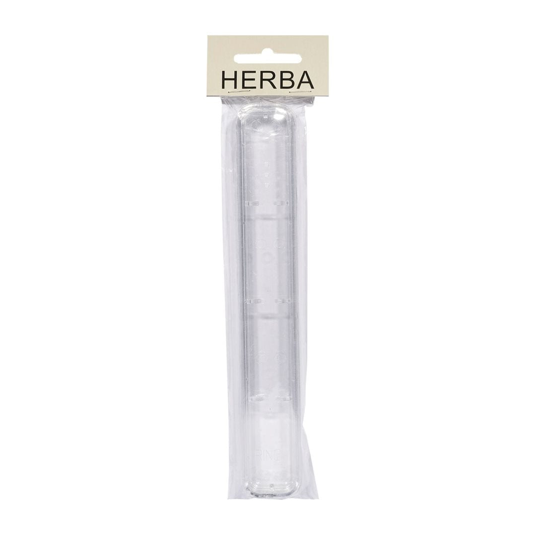 HERBA Étui Brosse à Dents Transparent Argenté | Hygiène Bucale Essentielle