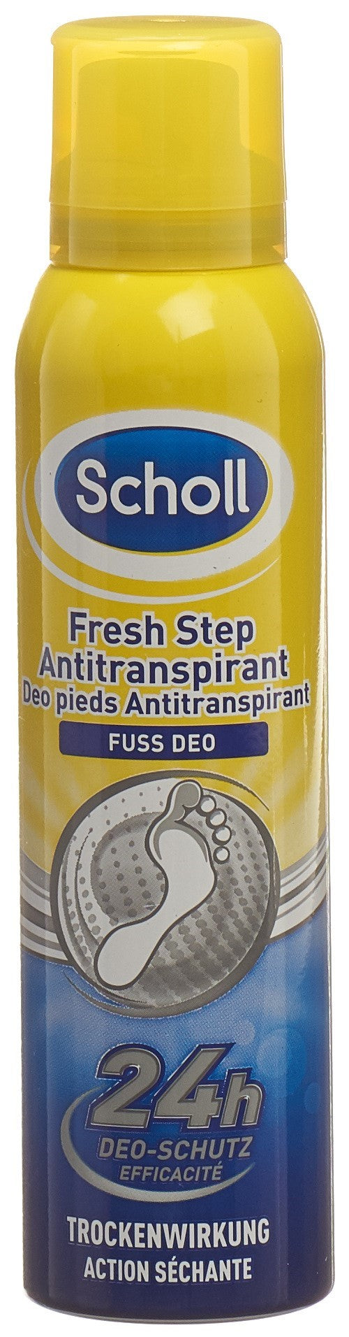 Scholl Déodorant Pieds Antiperspirant Aérosol 150 ml Fraîcheur Intense