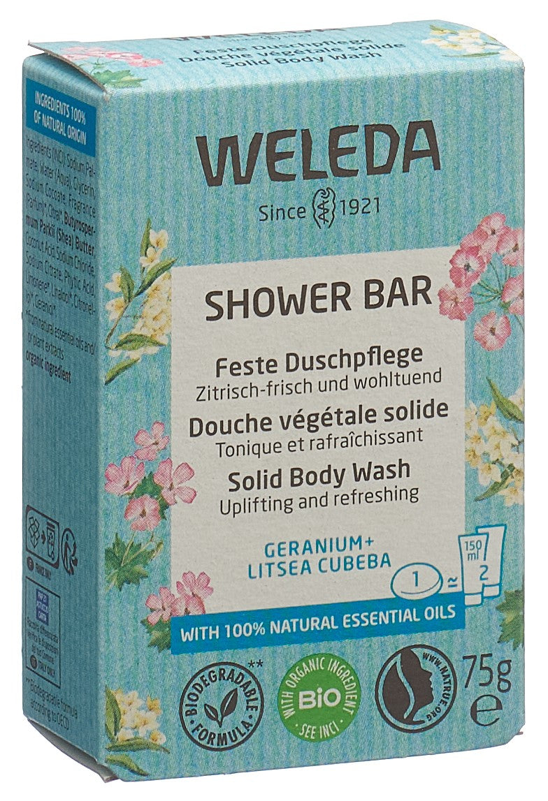 WELEDA Douche végétale solide géra+litsea cub 75 g