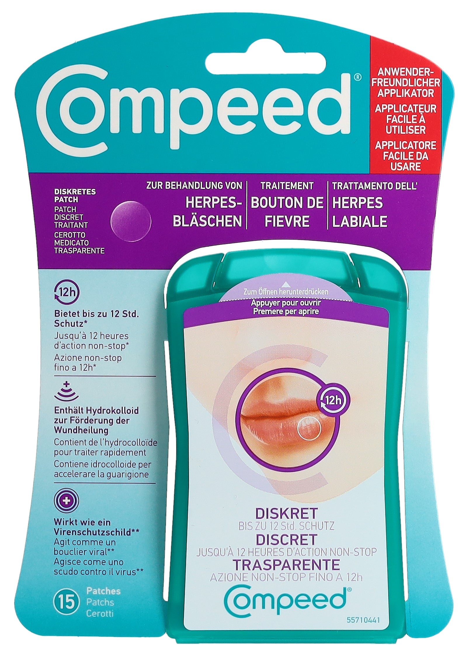Compeed Patchs Boutons Fièvre Soin Ciblé | 15 Pièces