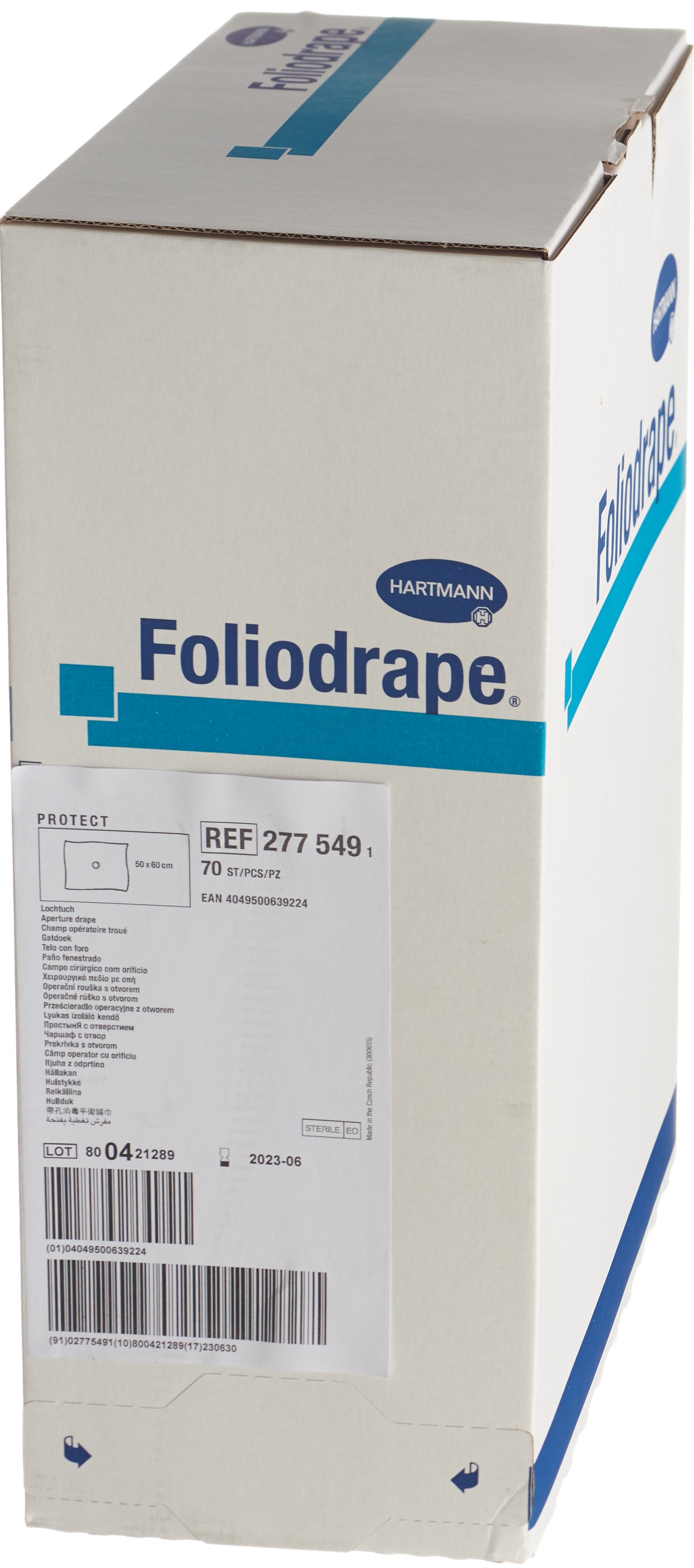FOLIODRAPE Protect Champ Stérile Troué 50x60cm 70 Pièces