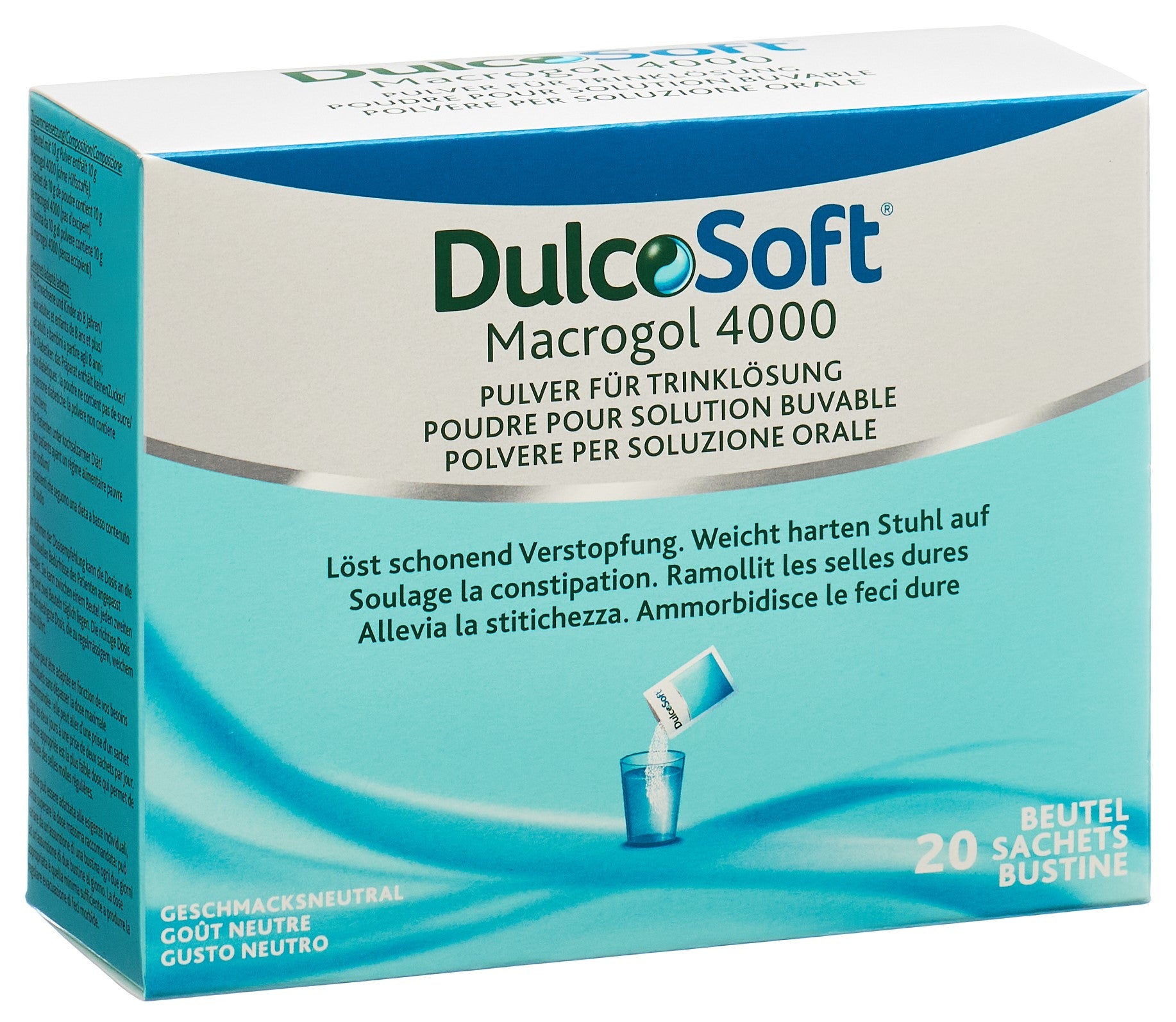 Dulcosoft Solution Buvable Constipation 20 Sachets 10g
