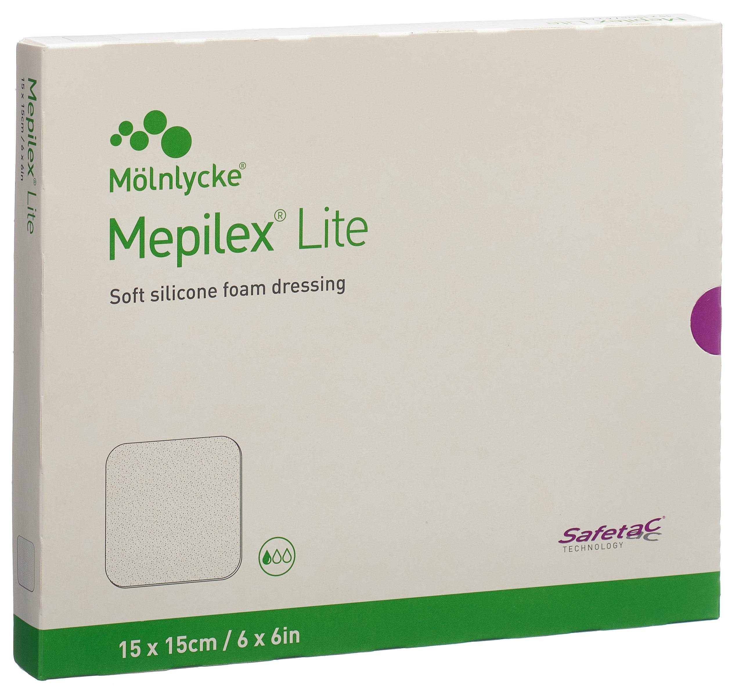 Mölnlycke MEPILEX Lite Pansement Hydrocellulaire 15x15cm | Lot de 5