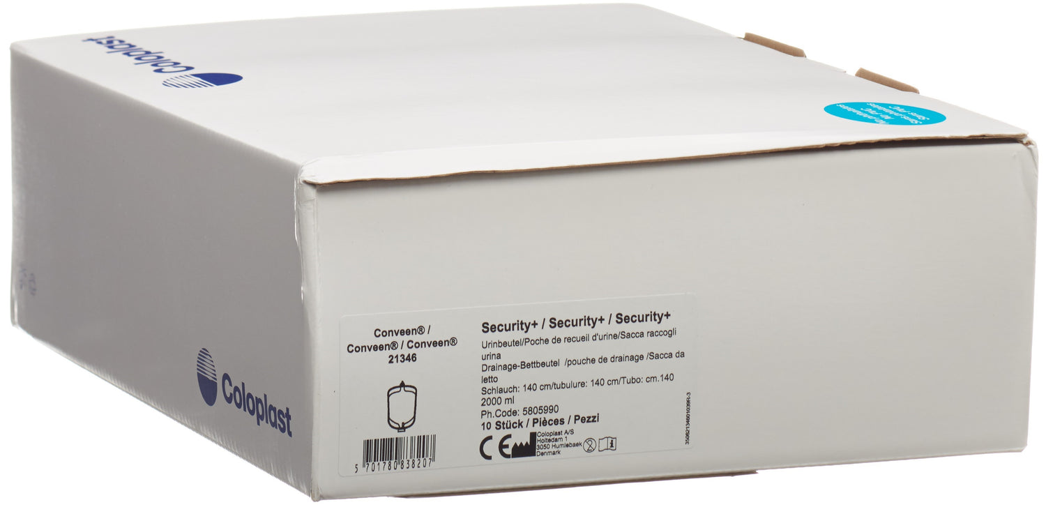CONVEEN Secur Plus Poche Urinaire Nuit Stérile 2000ml 10 Pièces
