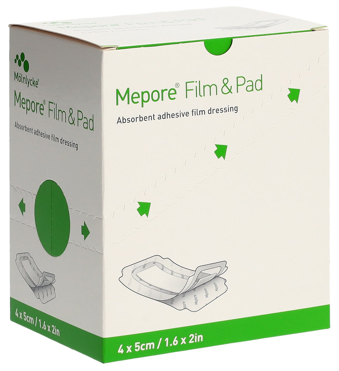 MEPORE Film &amp; Pad Pansement Adhésif 4x5cm | 85 Pièces
