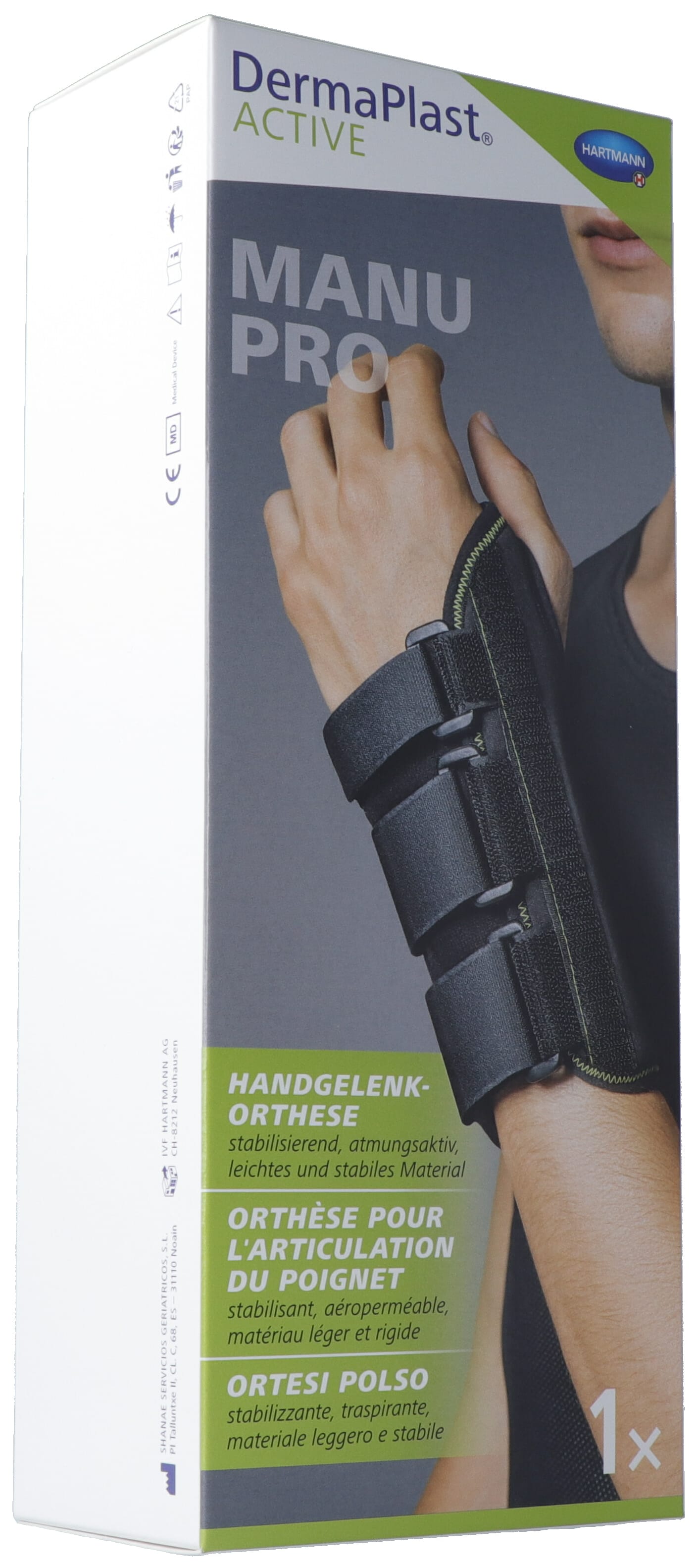 DERMAPLAST Active Manu Pro Orthèse Main Gauche | Taille 4