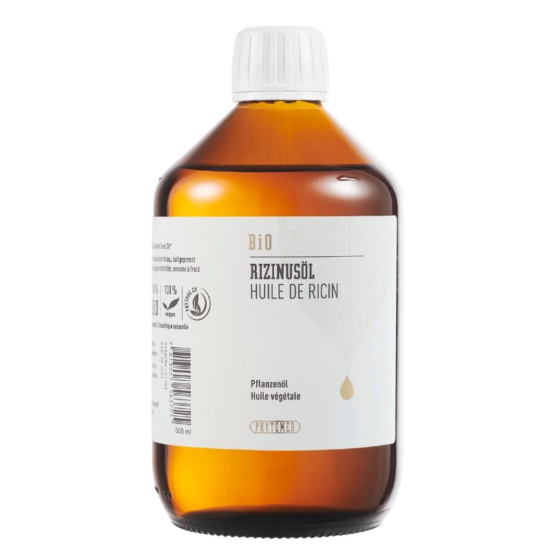 PHYTOMED Huile de Ricin Bio Cheveux &amp; Ongles | 500 ml