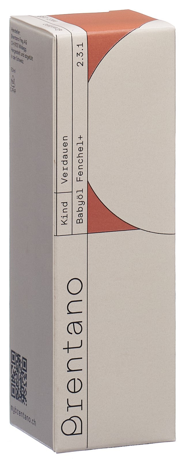 BRENTANO Babyöl Fenchel Bio | Soin Doux &amp; Apaisant | 50 ml