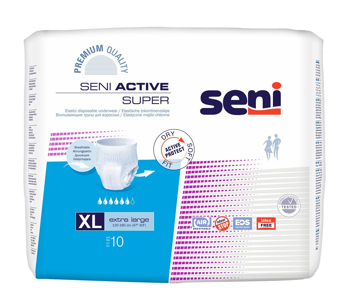 SENI Active Super Pants Taille XL 10 pièces | Protection discrète