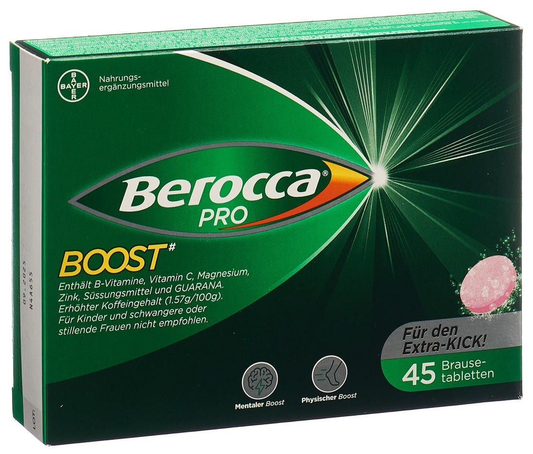 Berocca Boost Comprimés Effervescents 45 pièces | Énergie &amp; Vitalité