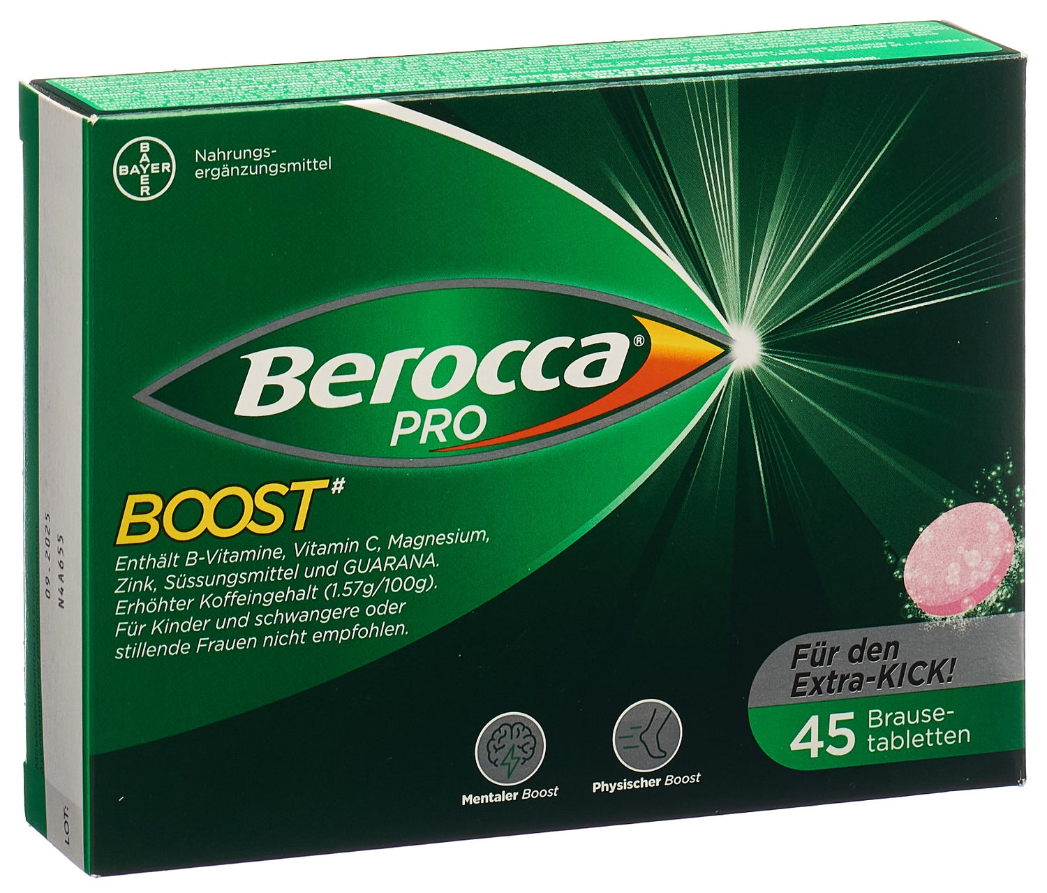 Berocca Boost Comprimés Effervescents 45 pièces | Énergie &amp; Vitalité