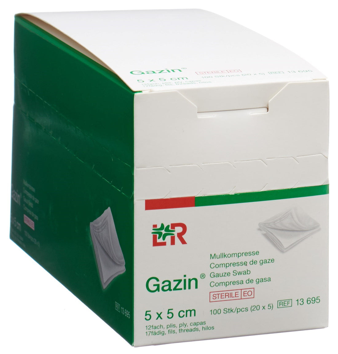 GAZIN Compresses Gaze Stériles 5x5cm | Lot 20 Boîtes